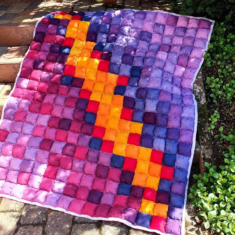 Ombre Puff Quilt